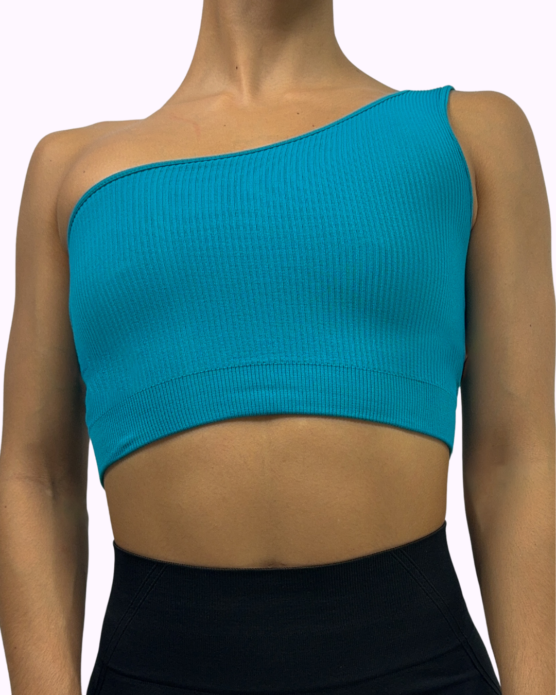 1 shoulder short top